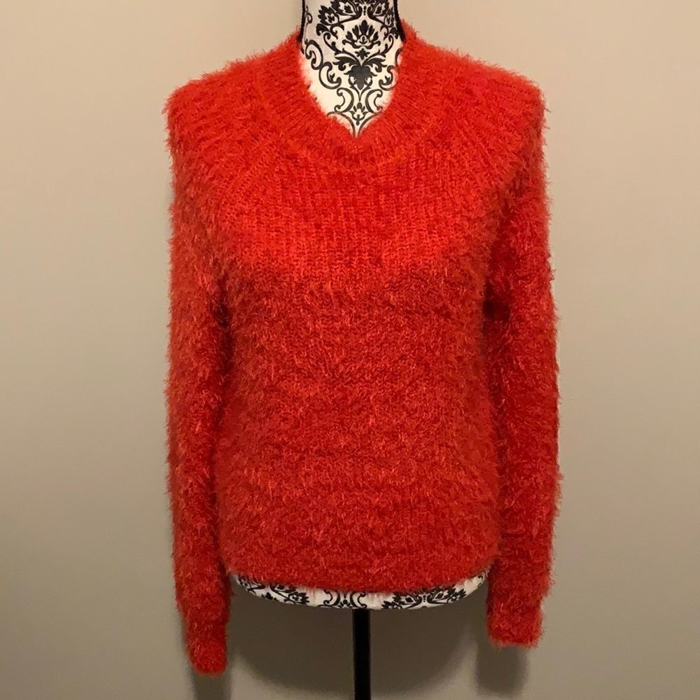 Pink Rose Red Women’s Long Sleeve Sweater Sz XS